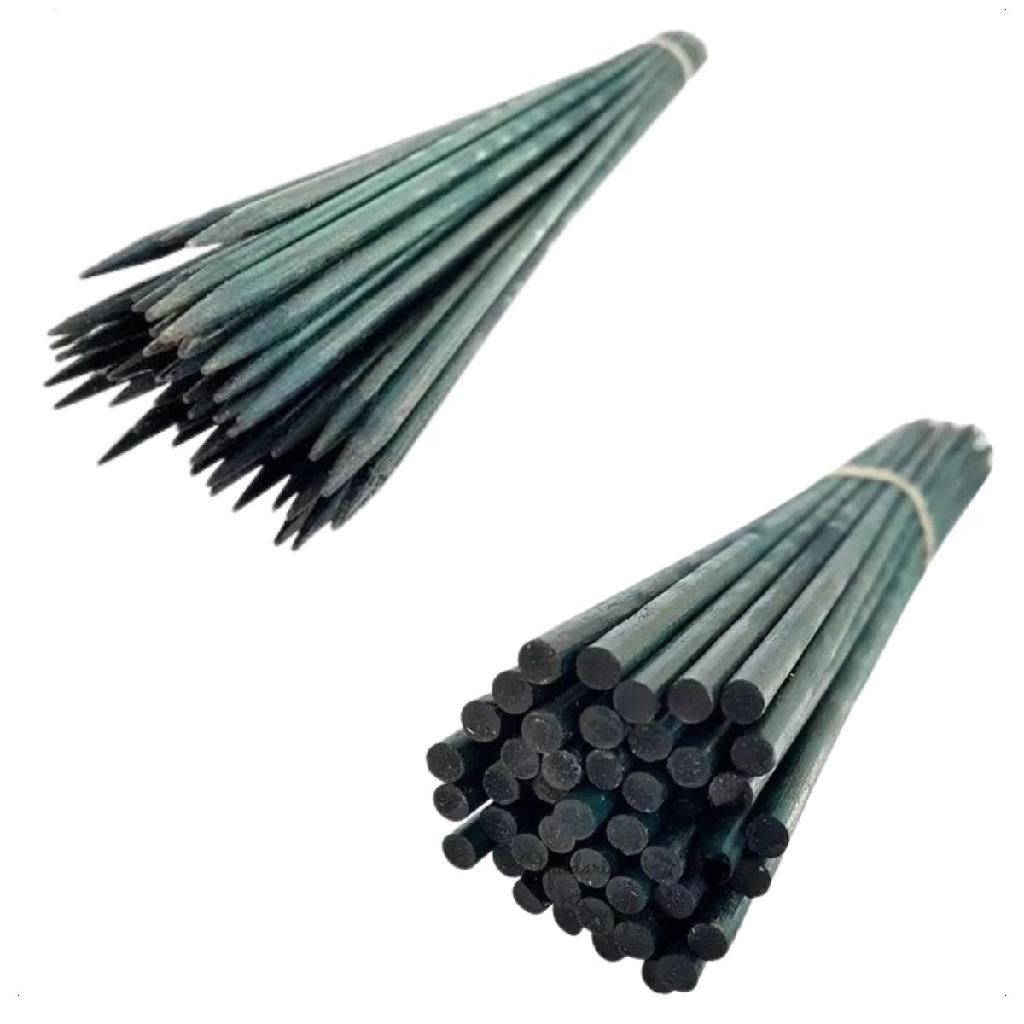 Kit 10 Estacas Bambu Pintadas 40cm Tutor Plantas Orquideas em Oferta na Shopee