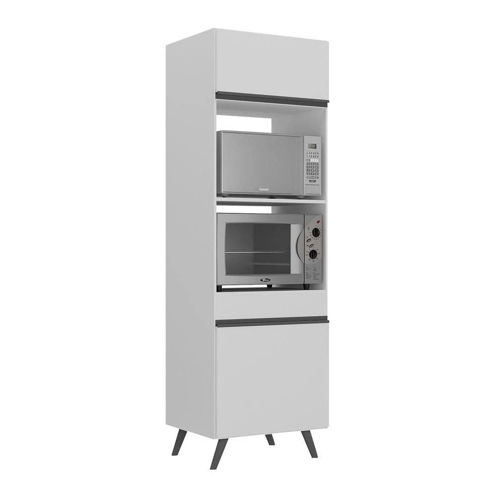 Paneleiro 2 Portas 63cm para Forno e Microondas Veneza Multimóveis V3679 — imagem 1