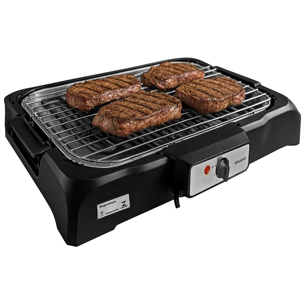 Churrasqueira Elétrica 1800W 8 Níveis Portátil de Mesa 220v em Oferta na Shopee