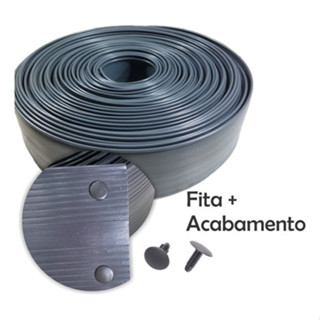 Fechamento De Portão Cinza 50mx10cm+50 Arrebite P/acabamento em Oferta na Shopee