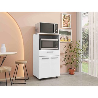 Balcão de Cozinha para Forno e Microondas 2 Portas 1 Gaveta Duetto Kits Paraná em Oferta na Shopee