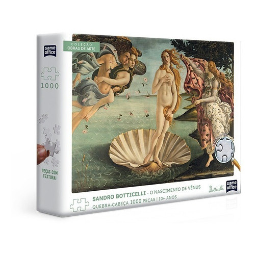 Quebra Cabeça Botticelli Nascimento Vênus 1000pç Game Office