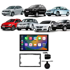 Kit Central Multimídia Android 7" Roadstar Polo Golf Bora Fiesta CarPlay AndroidAuto Wi-Fi - RS815BR