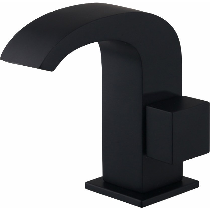 Torneira Banheiro Lavabo Cascata Charm 8030 Preta C80 Luxo Metal Quadrada Black Bica Baixa em Oferta na Shopee