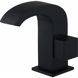 Torneira Banheiro Lavabo Cascata Charm 8030 Preta C80 Luxo Metal Quadrada Black Bica Baixa em Oferta na Shopee