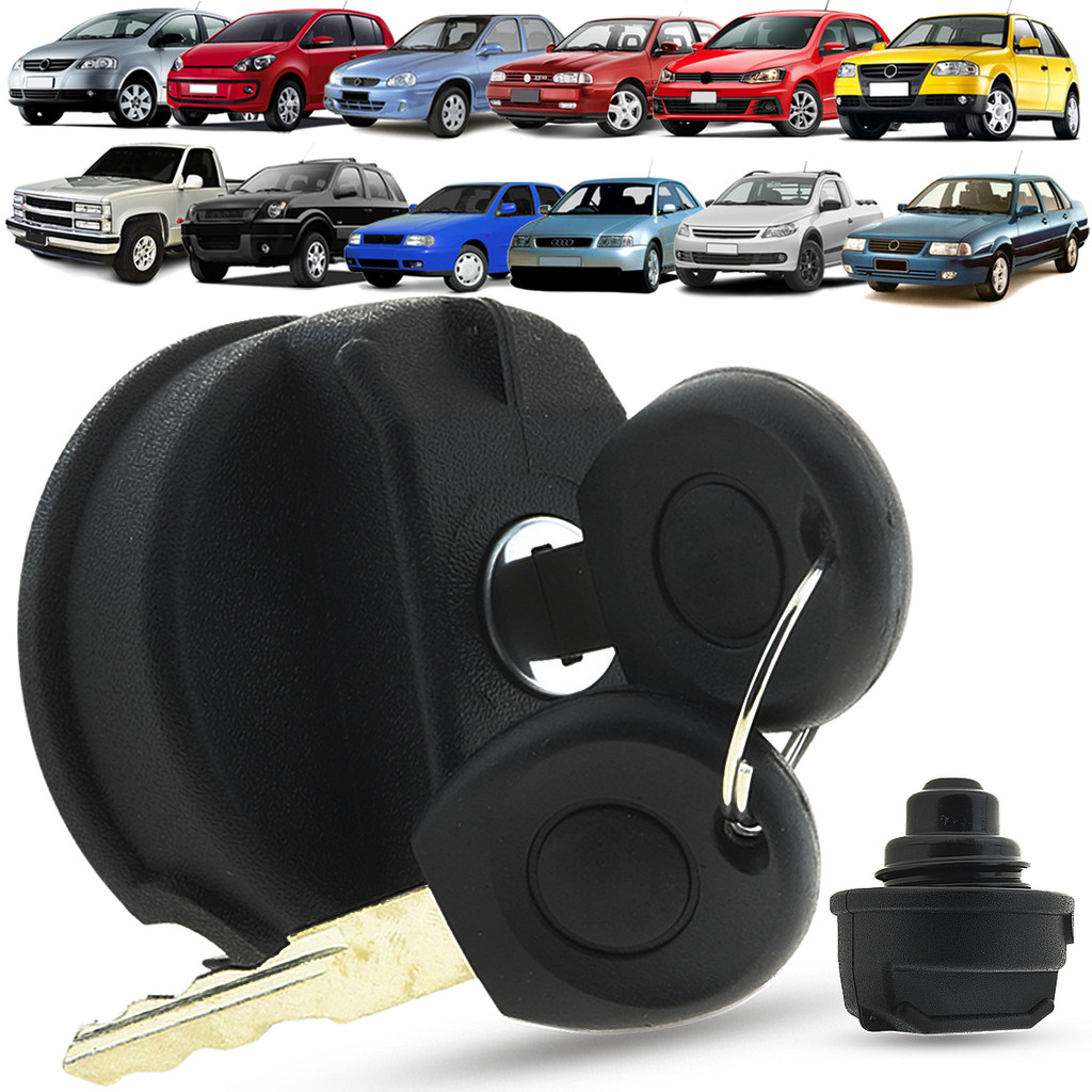 Tampa Tanque de Combustível Com Chave Volkswagen Gol G2 G3 G4 G5 G6 G7 Fox CrossFox SpeceFox Polo Hatch Sedan Up Rosca