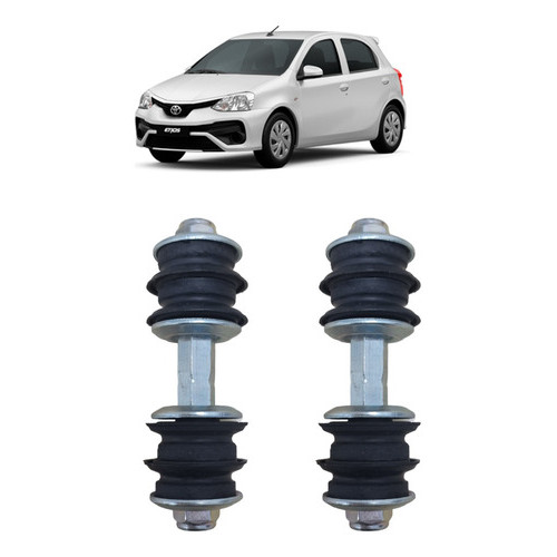 Kit 2 Bieletas Suspensão Dianteira Toyota Yaris Etios Jac J2