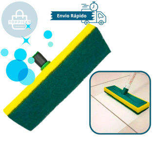 Esponja Multiuso Lava Azulejo Lava Piso Limpa Teto Esfregão Limpeza Pesada Esponja Para Rodo em Oferta na Shopee