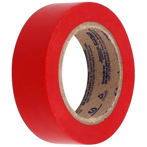 Detalhes do Fita Isolante 3M Imperial 18MM X 20M Vermelha
