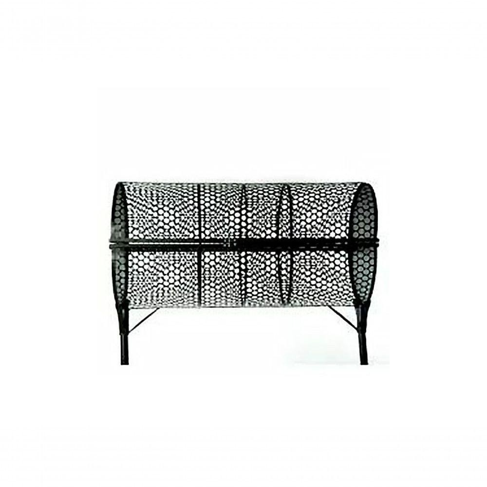 Lixeira de Rua Modelo Tela Moeda Dupla 100cm com Tampa - Home & Living
