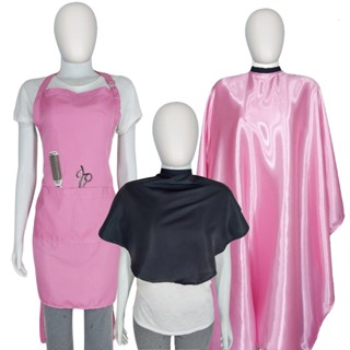 Kit Salão de Beleza Cabeleireira Estética Avental + Capa de Corte + Capa Protetora em Microfibra em Oferta na Shopee