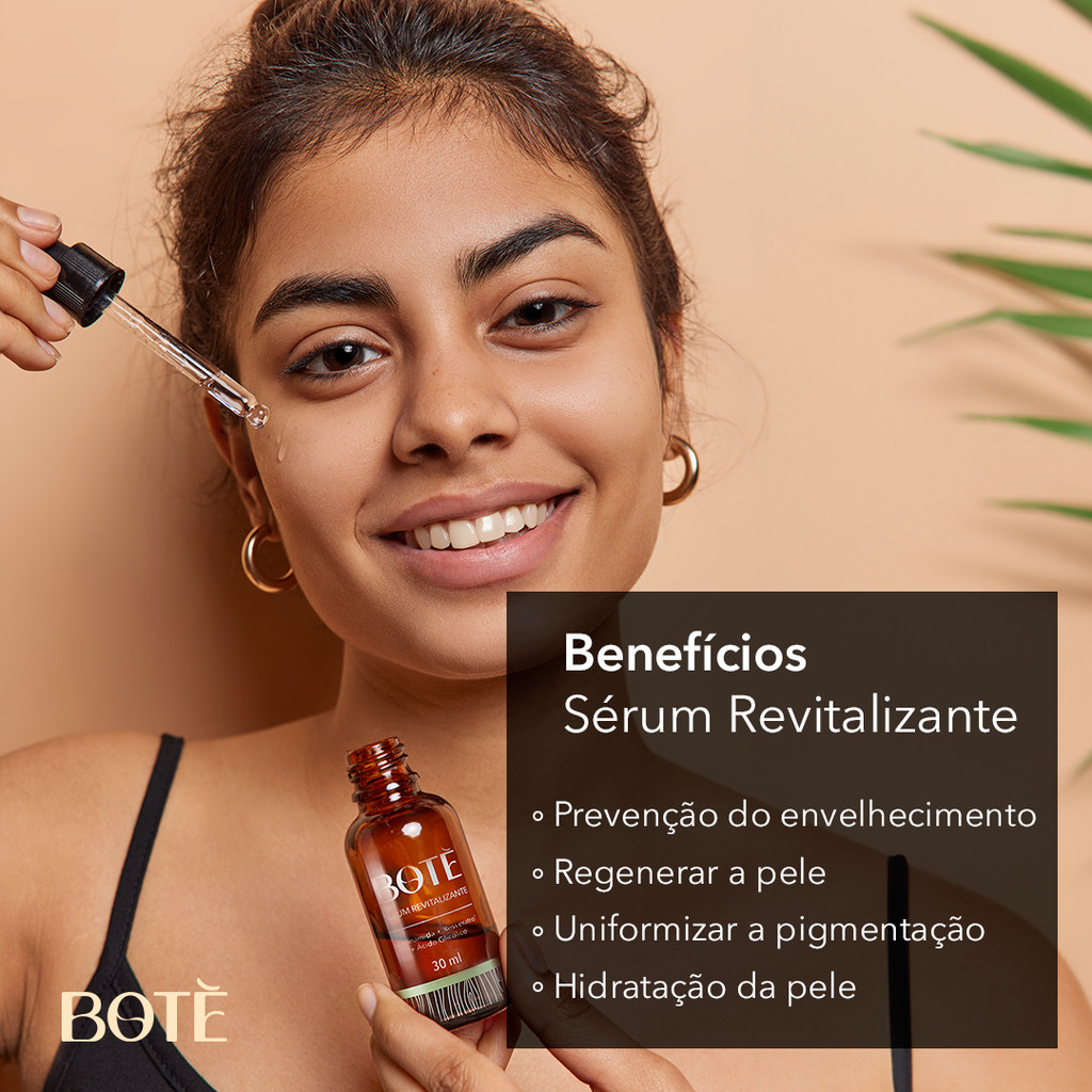 Kit Sérum Facial Clareador de Manchas e Anti Rugas Revitalizante Botè