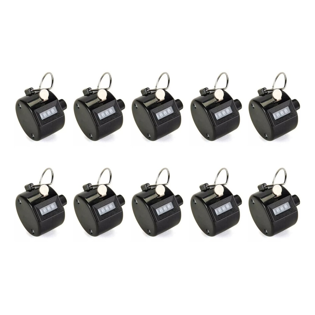 KIT 10 CONTADOR MANUAL 4 DIGITOS FLUXO DE PESSOAS CANTO DE PASSAROS