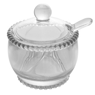 Wolff Casa Açucareiro Cristal Pearl Lapidação Bolinhas 10x8x7cm