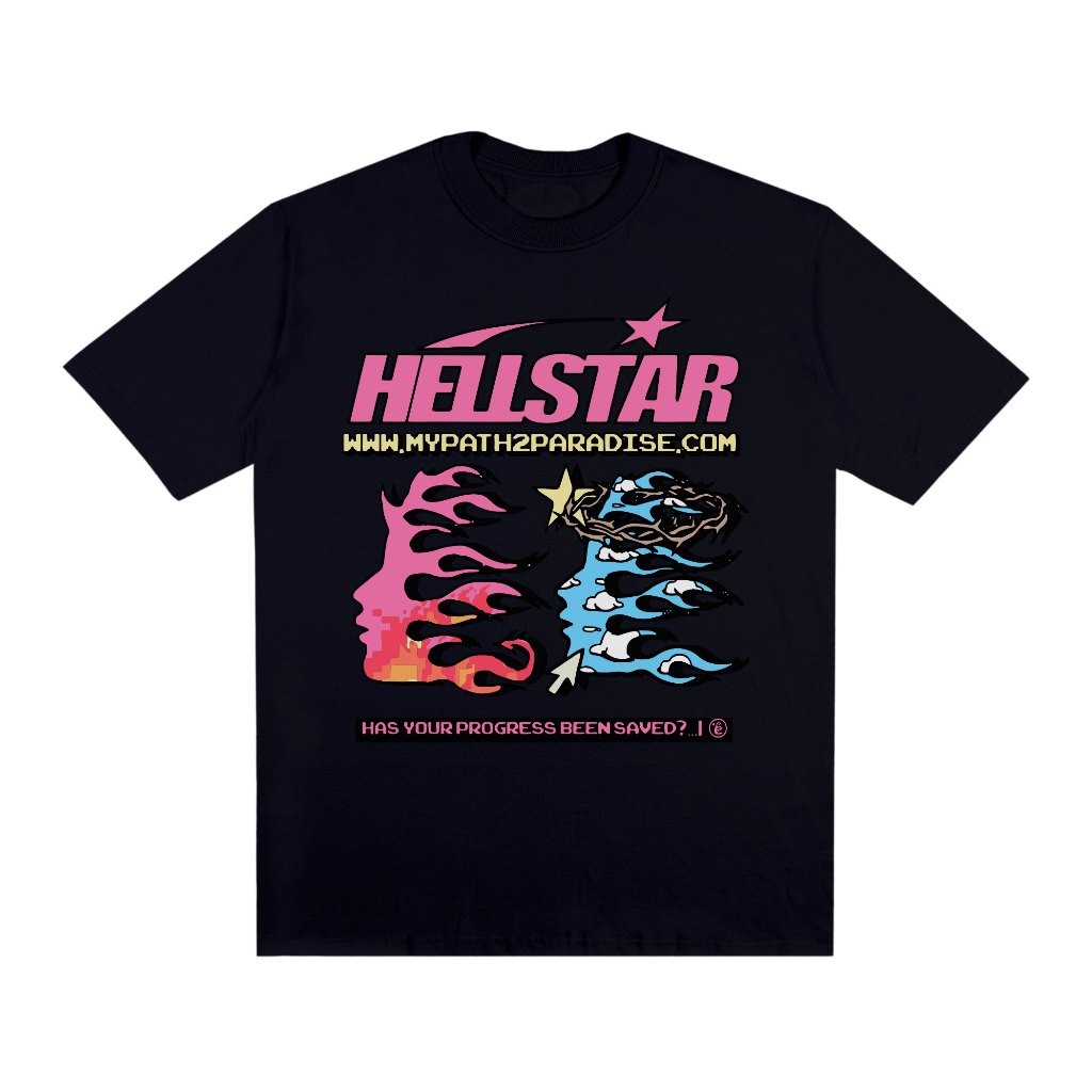 Camiseta Basic Streetwear Oversized 100% Algodão Camisa Estampada Hellstar Network Unissex Diversas Cores