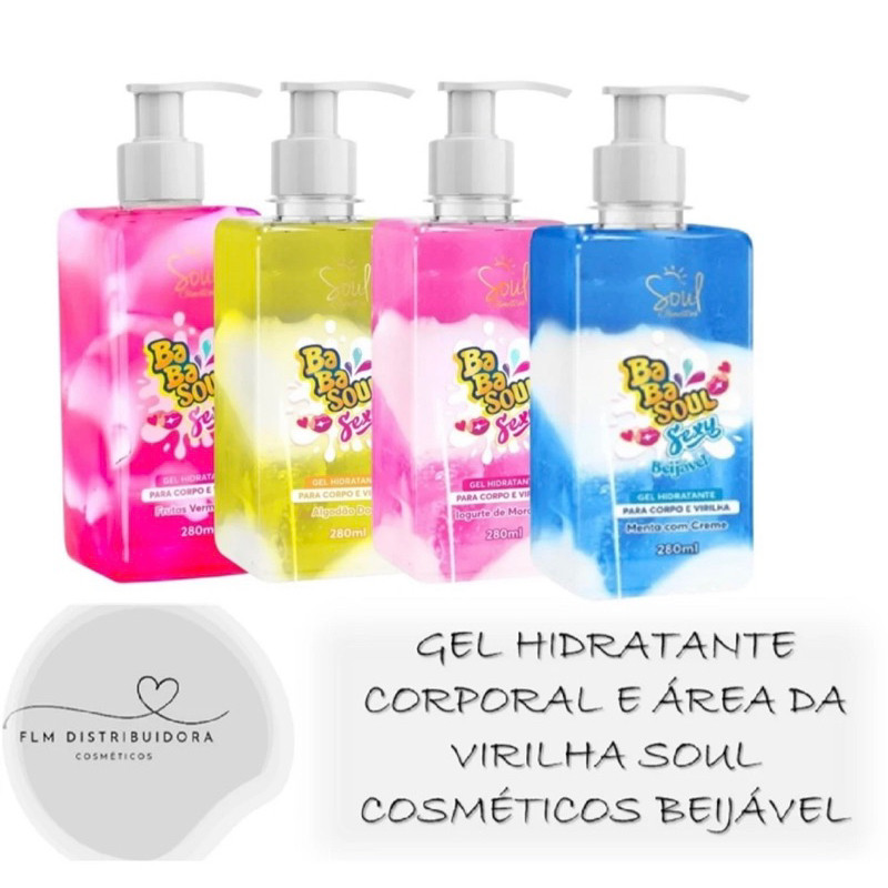 Gel hidratante Corporal e área da virilha 280ml Soul Cosméticos