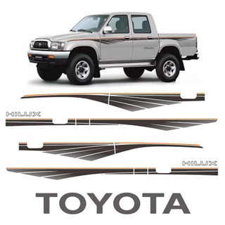 Faixa Hilux Adesivo Lateral 1992/04 + Faixa Traseira Toyota em Oferta na Shopee