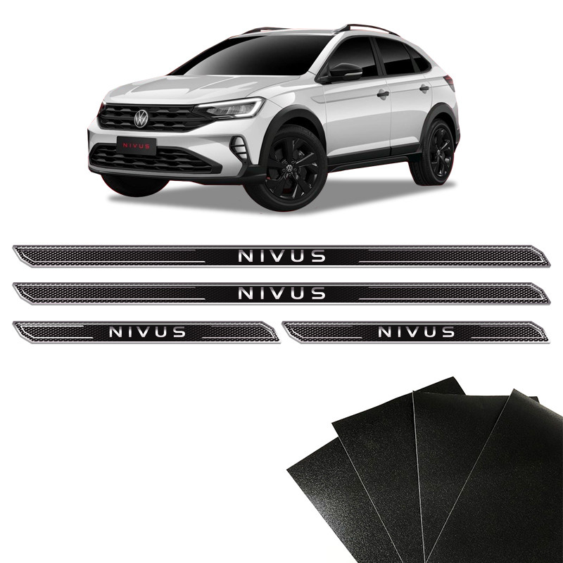 Soleira Diamante Nivus 2021 Volkswagen E Protetor De Porta em Oferta na Shopee
