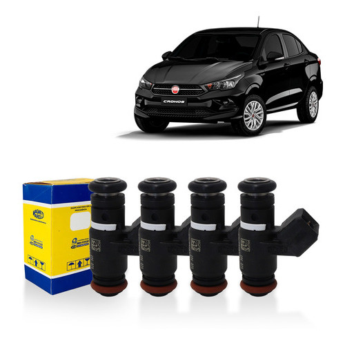 X 4 Bico Injetor Fiat Cronos 1.3 8v Flex 2018 Marelli Ipe075