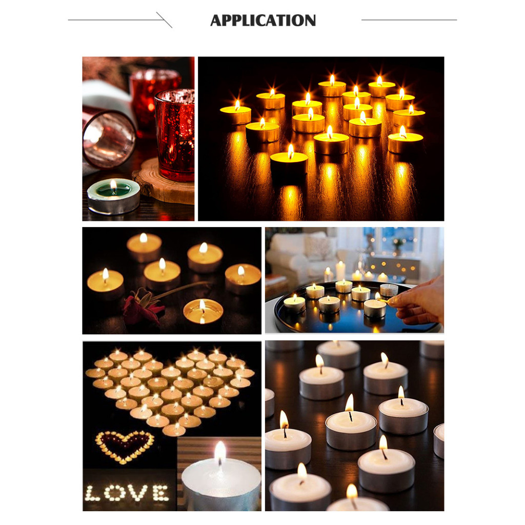 Kit 100 Velas Rechaud com Suporte Alumínio Decorativa Flutuante Festas