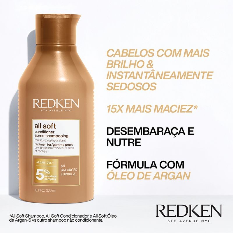 Kit Redken All Soft Shampoo Litro e Condicionador P (2 produtos) · foto 2