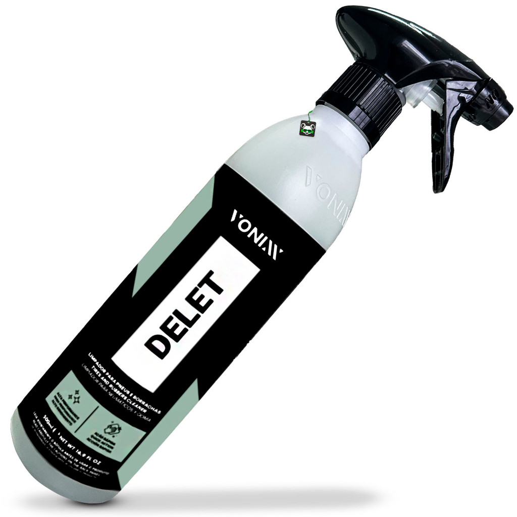 Limpador Pneus Borracha Faróis Plástico Delet 500ml Vonixx em Oferta na Shopee