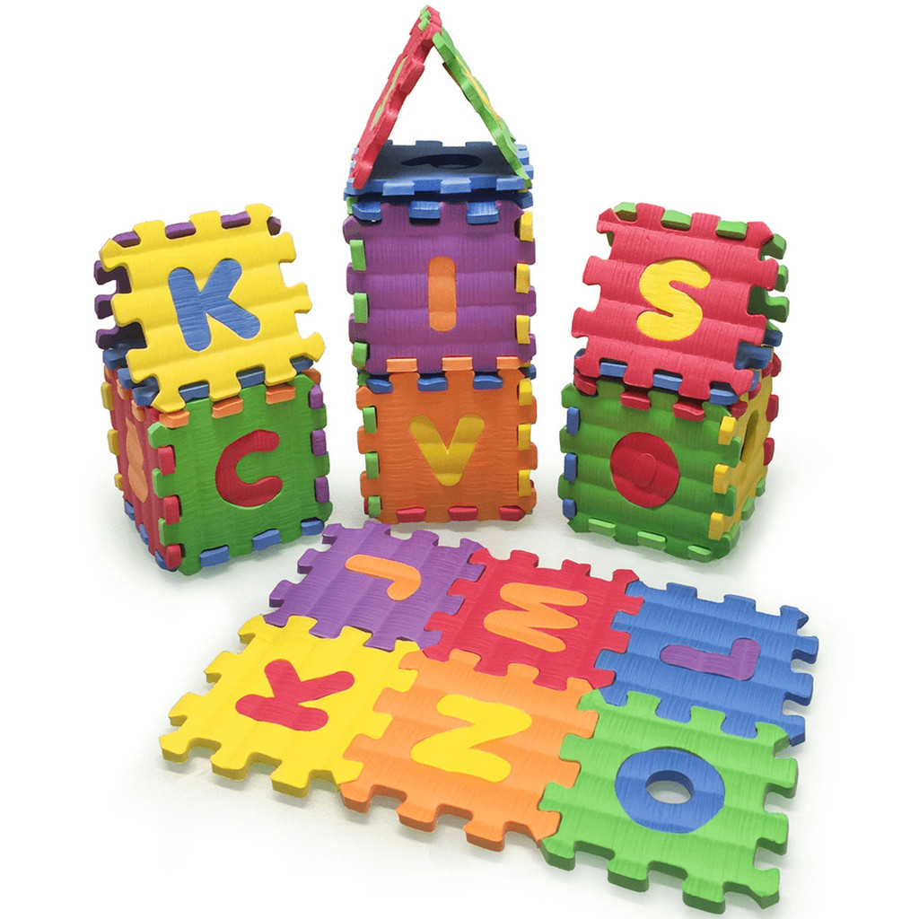 Tapete Tatame Infantil Castelinho Alfanumérico 8x8x8mm EVAMAX