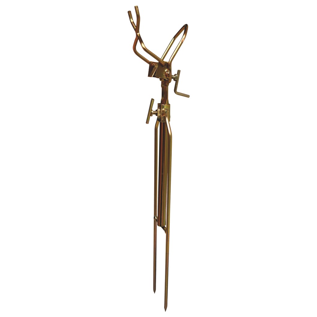 Suporte para Vara Pesca Armador Galvanizado Ajustável Dourado Robozinho