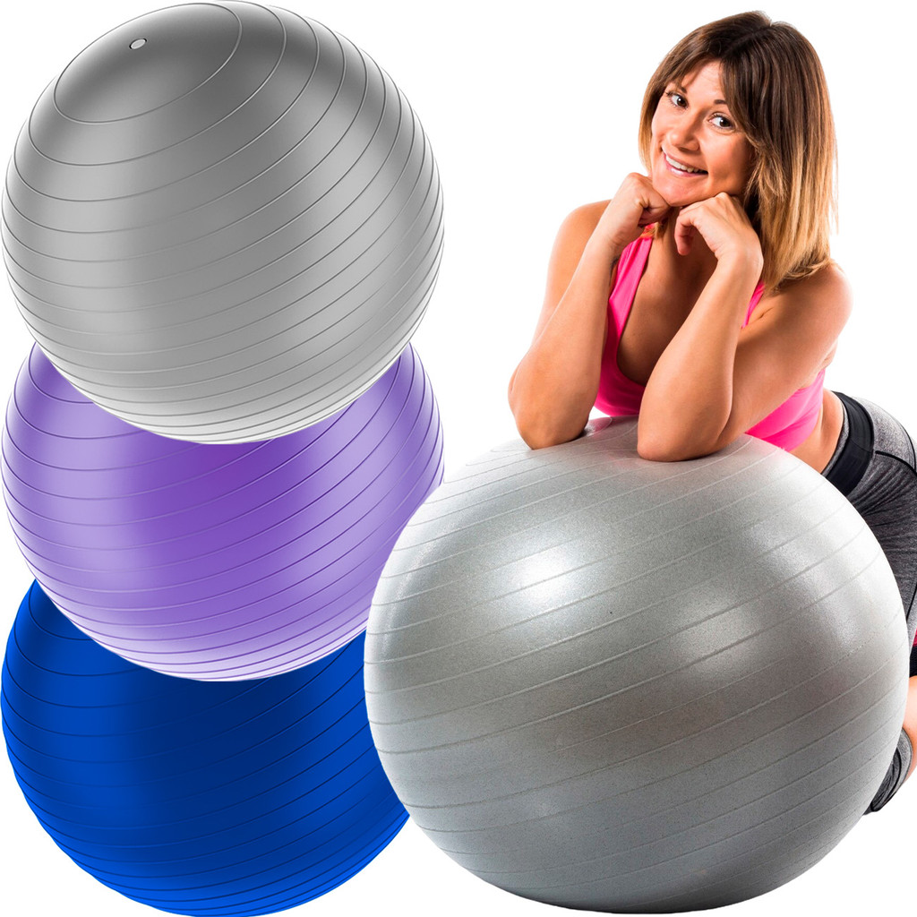 Kit 3 Bola Pilates Suíça Fisioterapia 65cm Ginastica Treino