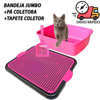 Caixa de Areia Para Gato Grande Com Pá Coletora Higiênica + Tapete Coletor de Areia de Gato em Oferta na Shopee