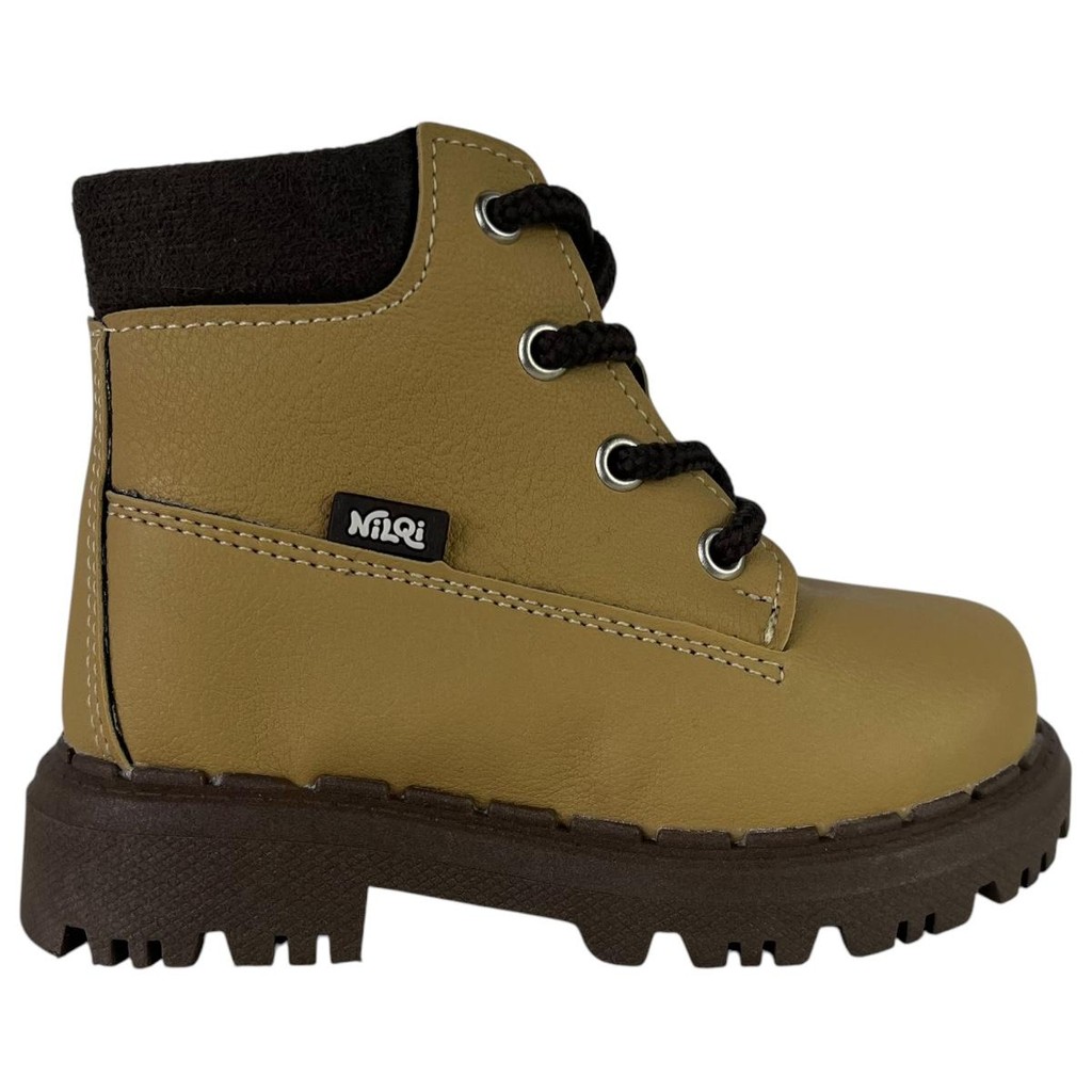 Bota Coturno Bebê Menino Nilqi Sola Tratorada em Napa