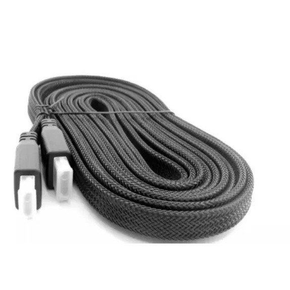 Cabo Hdmi 5, 10 Metros 4k Ultra Hd 3D Blindado Com Revestimento Interno Nylon Externo para Proteção