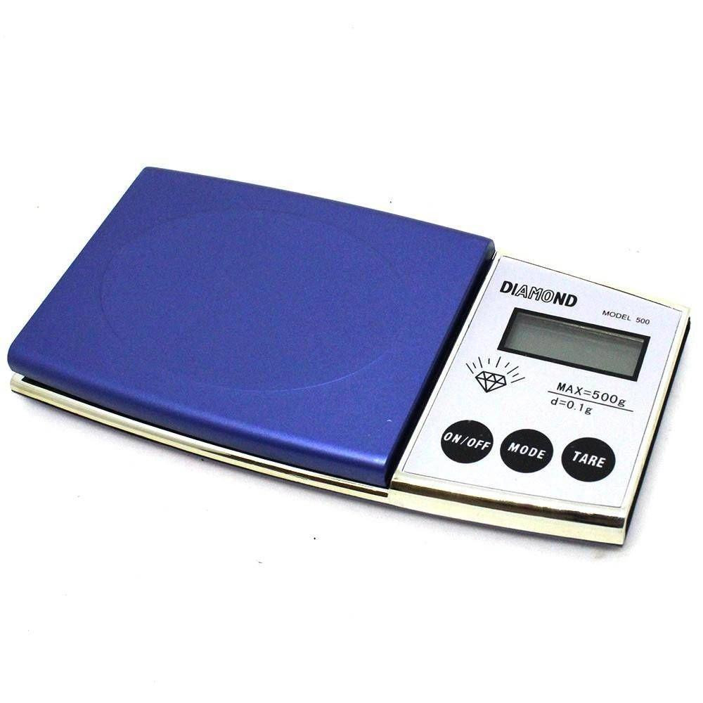 Balança de Precisão Digital de Bolso  Diamond Ouro 0.1g até 500g Balança Profissional Casa Trabalho em Oferta na Shopee