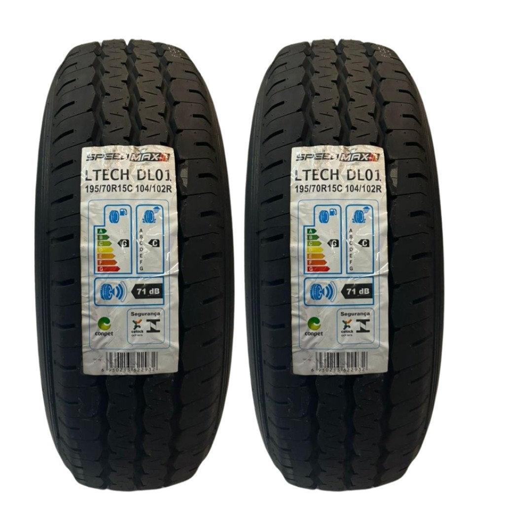 KIT 02 PNEUS 195/70R15C 104/102 SPEEDMAX CARGA DL01 SPM DUCATO HR MASTER KIA em Oferta na Shopee