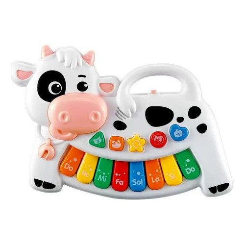 Piano Infantil Meu Primeiro Teclado Vaquinha Multkids - BR1509