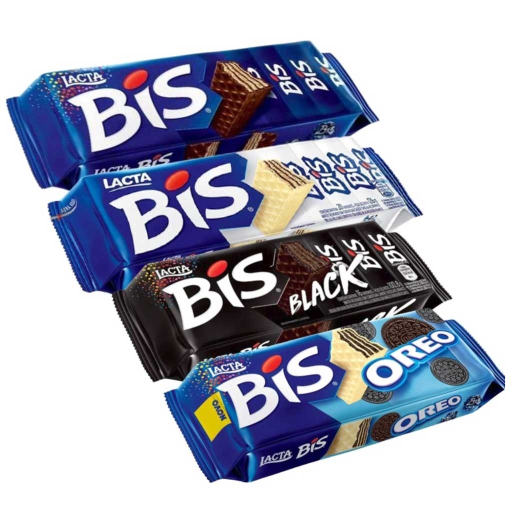 Chocolate Wafer Bis Escolha o Sabor - Lacta em Oferta na Shopee