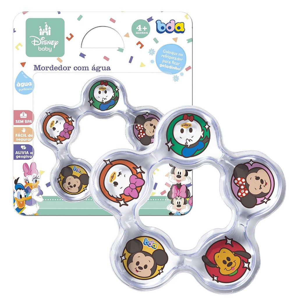 Mordedor Com Água Disney Baby 3309 - Toyster em Oferta na Shopee