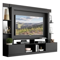 Estante TV 65" Prateleiras c/ Espelho Oslo Multimóveis V3393