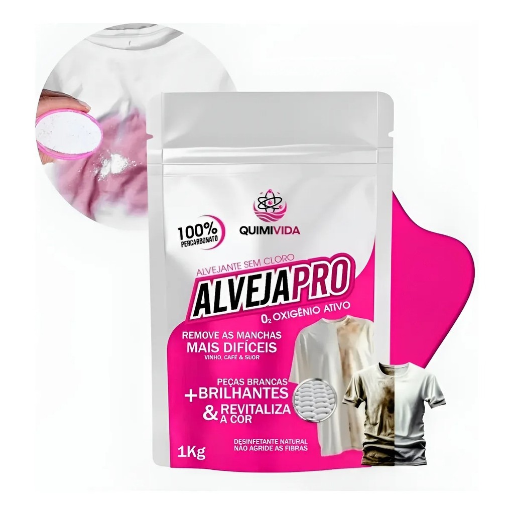 Percarbonato de Sódio 1 Litro Tira Manchas