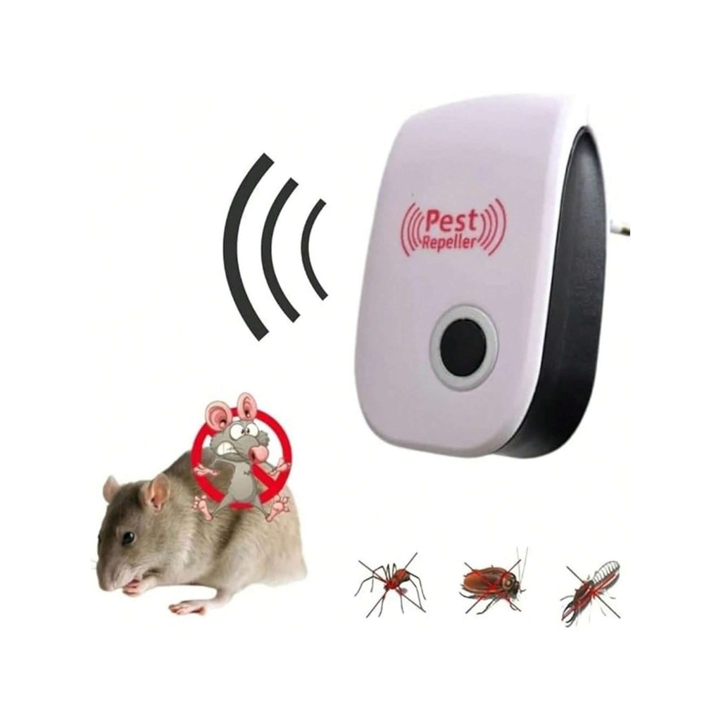 Repelente Eletrônico Ultrassônico Mosca Pernilongos Baratas Morcegos repele e Espanta Ratos bivolt