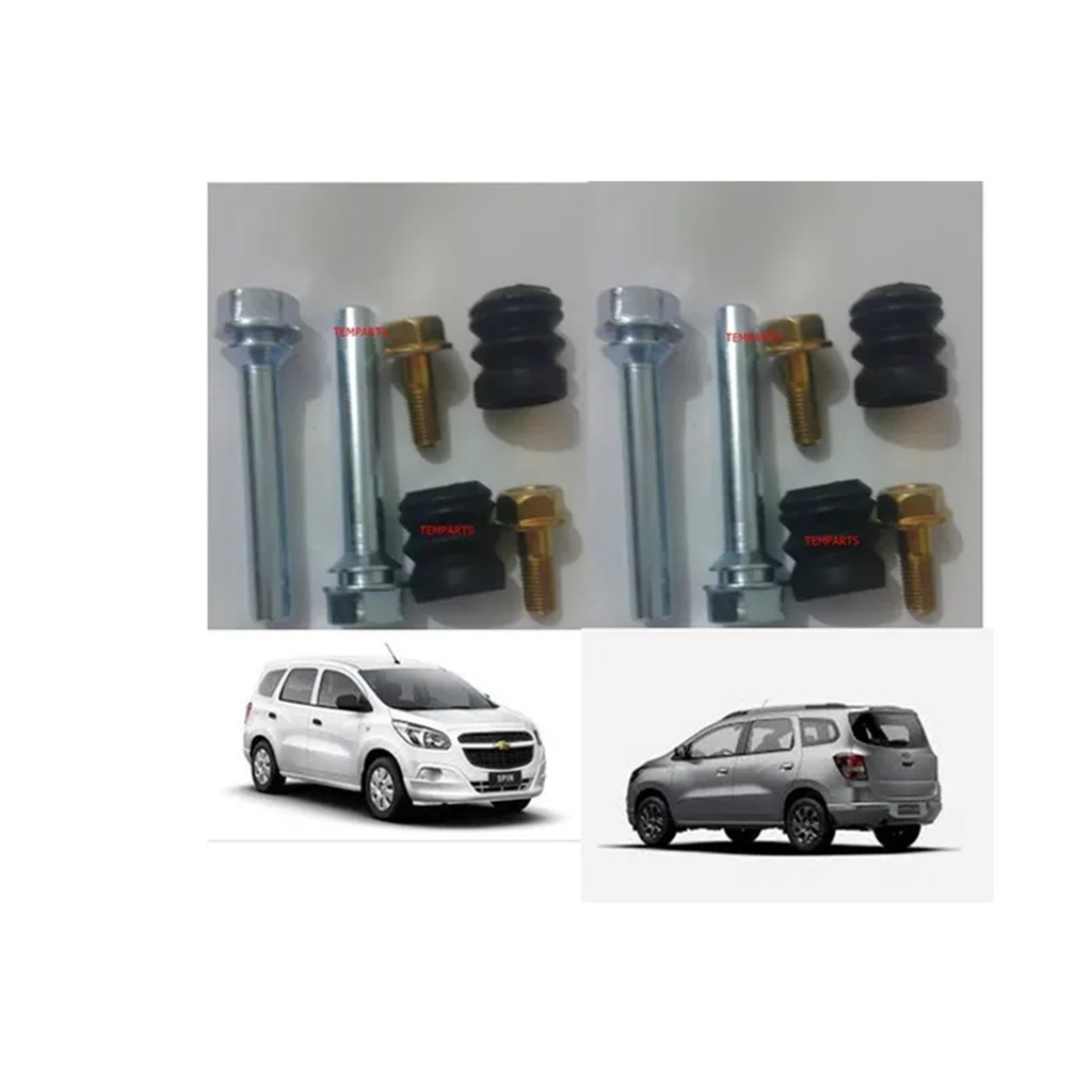 2 Kits Pino Guia Da Pinça Do Freio Dianteira Gm Spin 2 Rodas