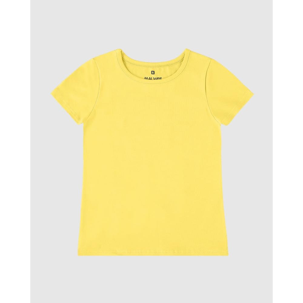 Blusa Infantil Menina Decote Redondo Em Algodão Malwee Kids