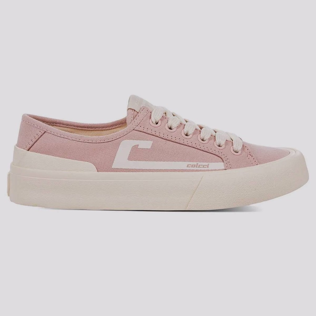 Tênis Colcci Cool Canvas  Feminino Rosa e Branco - Women Shoes