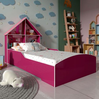 Cama Infantil Casinha 100% Mdf Pink - Gelius