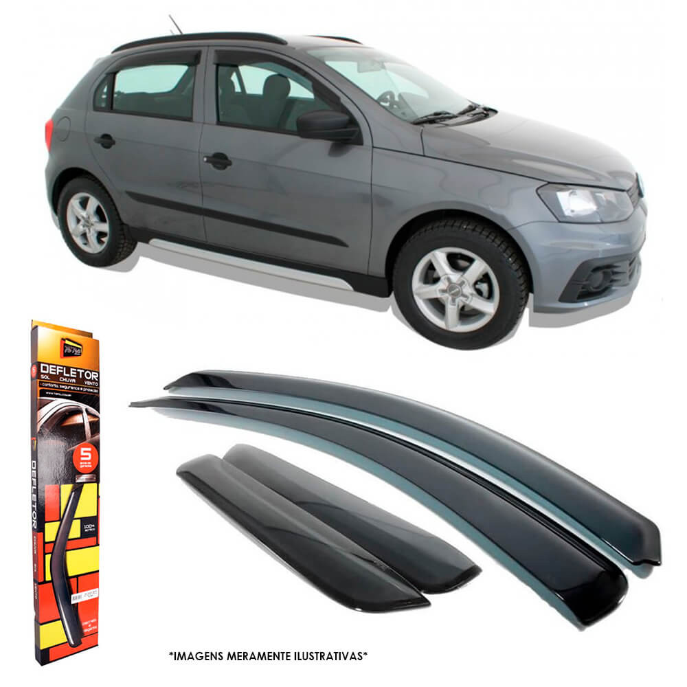 Calha de Chuva Gol Voyage G5 G6 G7 2008 a 2019 4 Portas TG Poli - 22011 em Oferta na Shopee