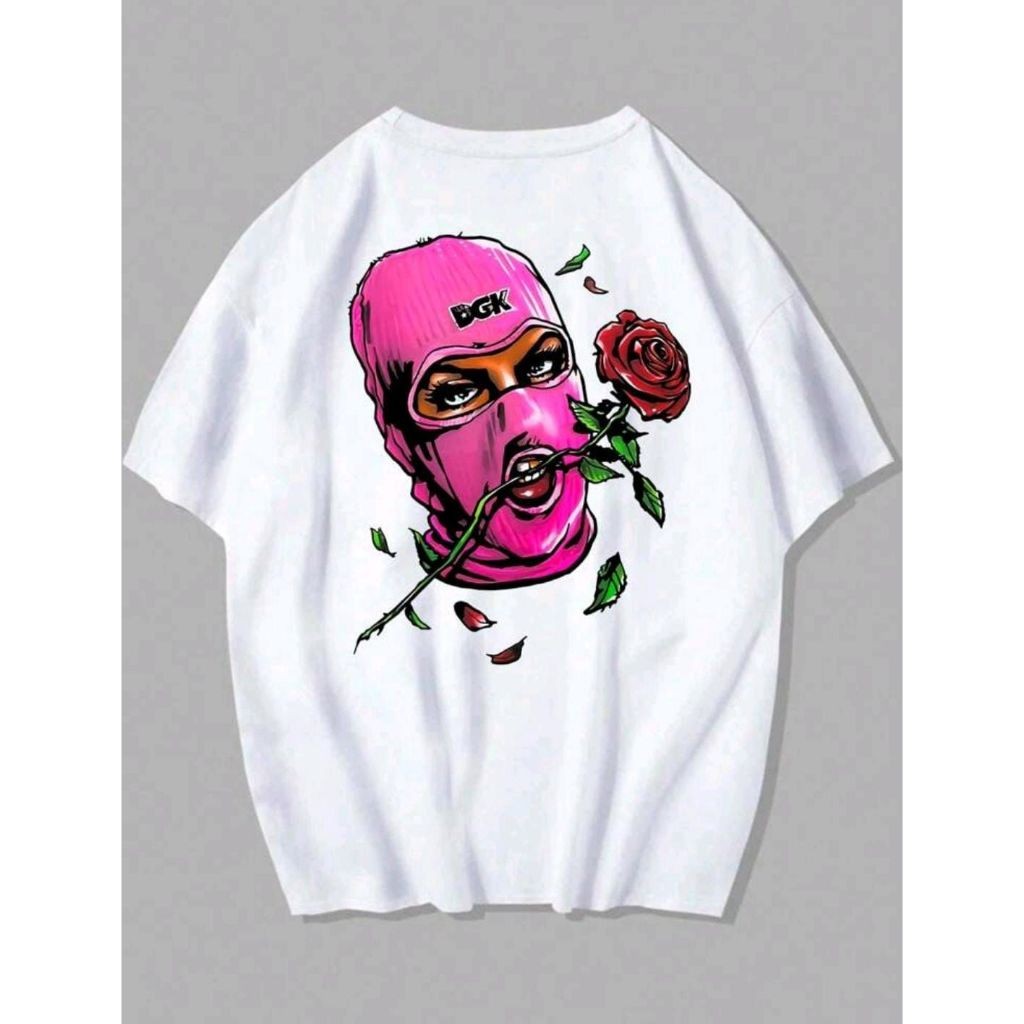 Camiseta Básica Moda Casual DGK Flor Crime Lançamento Promoção