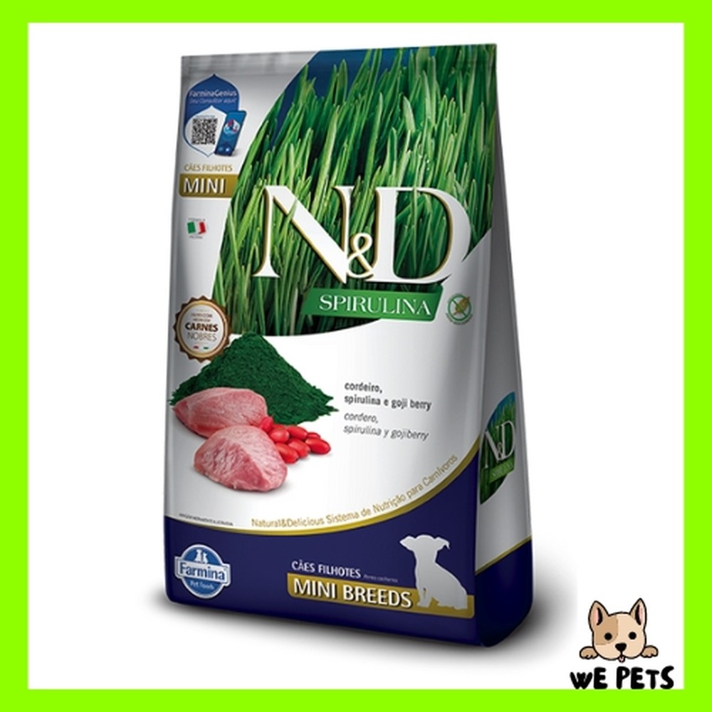 Ração 7Kg N&D Spirulina Cães Adultos Raças Pequenas Cordeiro 7Kg