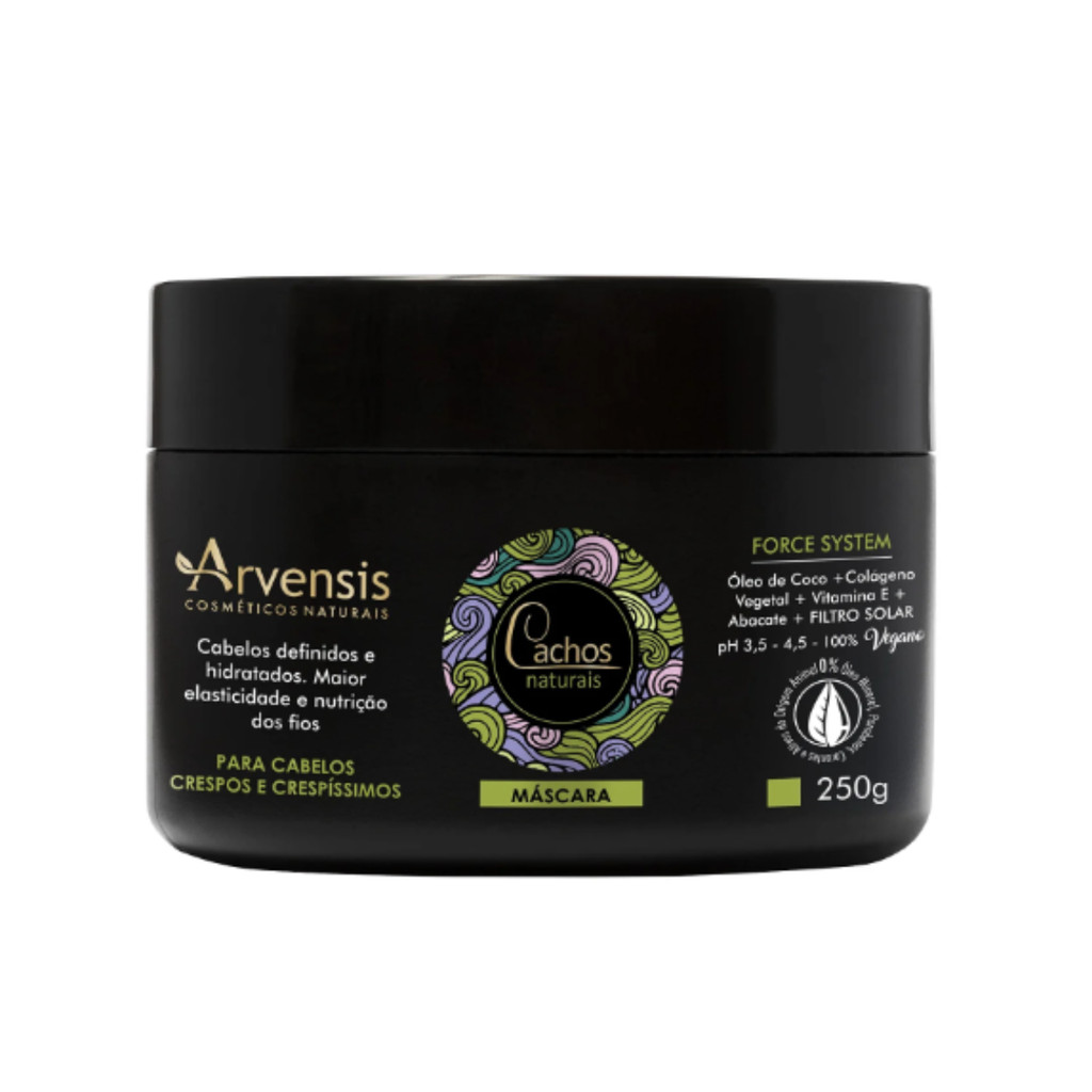 Máscara Cachos Crespos e Crespíssimos Arvensis 250g