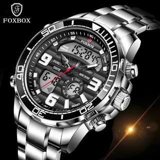 FOXBOX Original Relógio Masculino Moda Esporte LED Digital Display Duplo À Prova Dwaterproof Água Calendário Luminoso Da em Oferta na Shopee