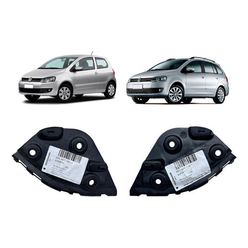 Par Suporte Guia Para-choque Diant Fox 2010/2014 Original Vw em Oferta na Shopee